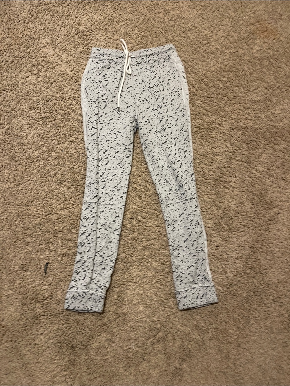 JACKSON Light Gray Speckled Drawstring Joggers